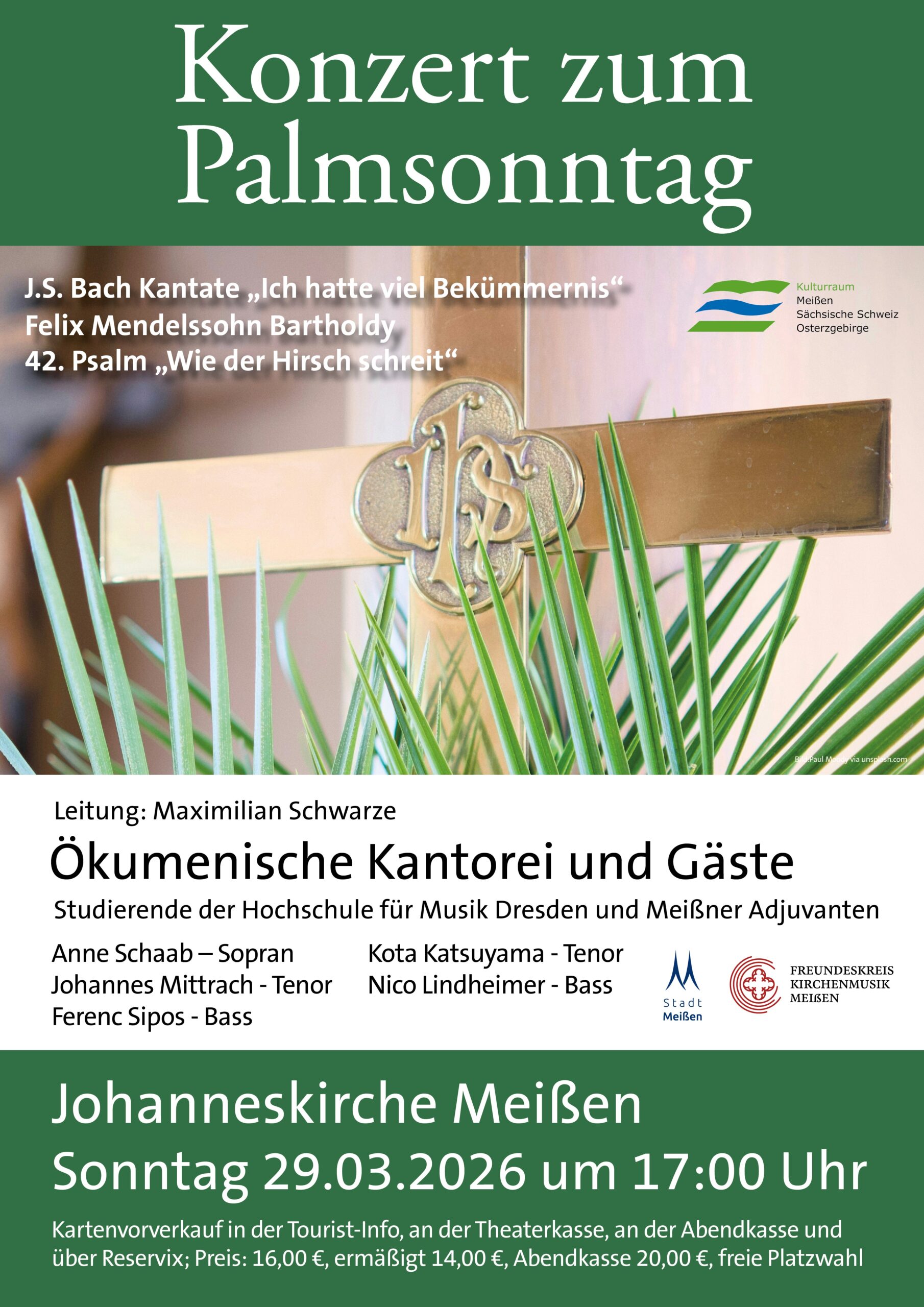Kirchenmusik Meißen Konzert zum Palmsonntag